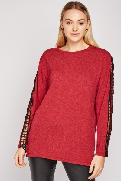 Cut Out Sleeve Top