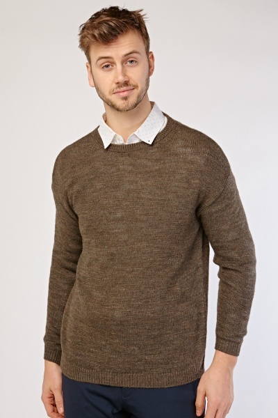 Crew Neck Knit Sweater