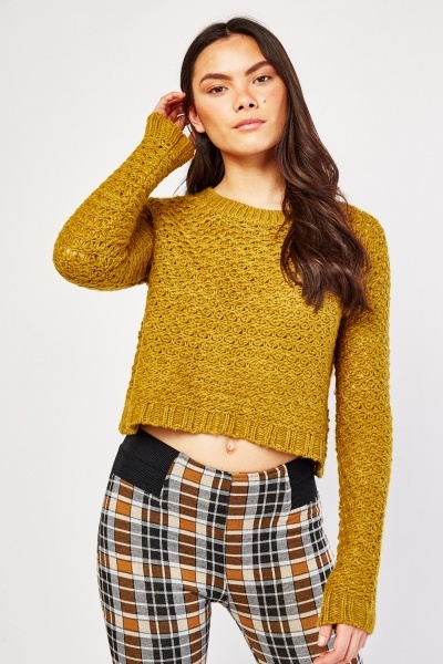 Loose Knit Crop Jumper