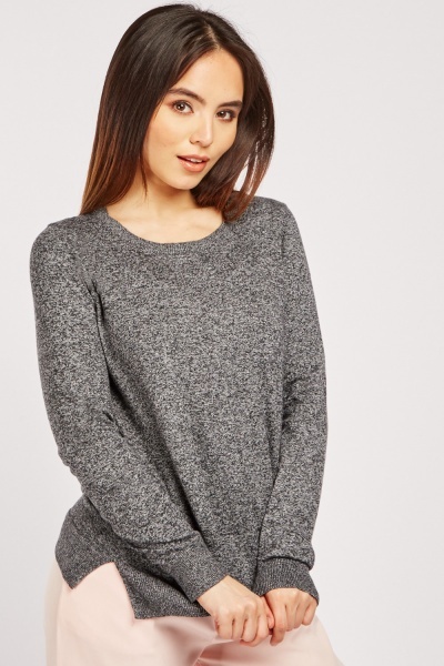 Speckled Fine Knit Sweater