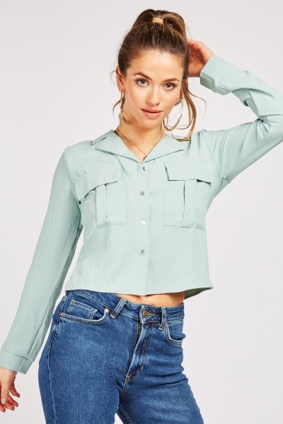 Flap Pocket Front Shirt