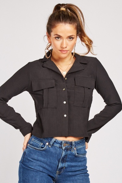 Flap Pocket Front Shirt