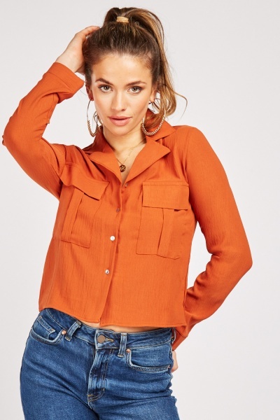 Flap Pocket Front Shirt