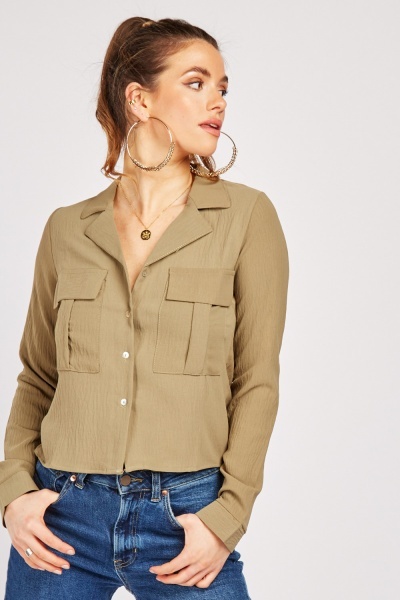 Flap Pocket Front Shirt