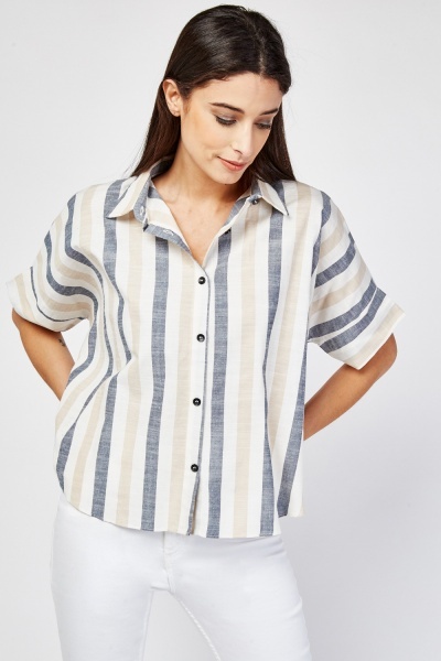 Short Sleeve Striped Shirt