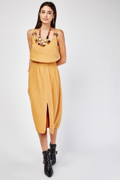 Tortoise Shell Strap Dress