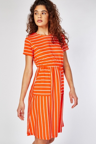 Striped Basic Cotton Dress