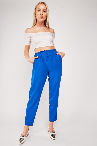 High Waist Tapered Trousers