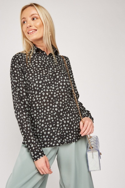 Printed Long Sleeve Shirt