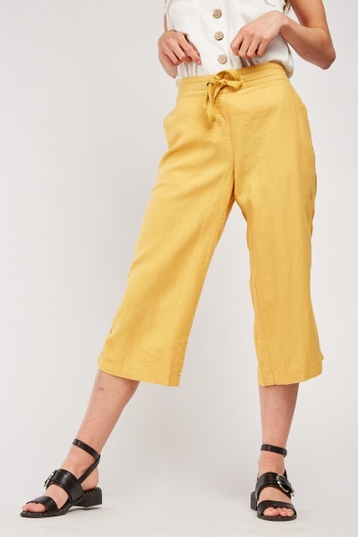Crop Length Chino Trousers