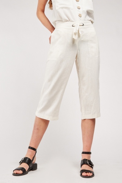 Crop Length Chino Trousers