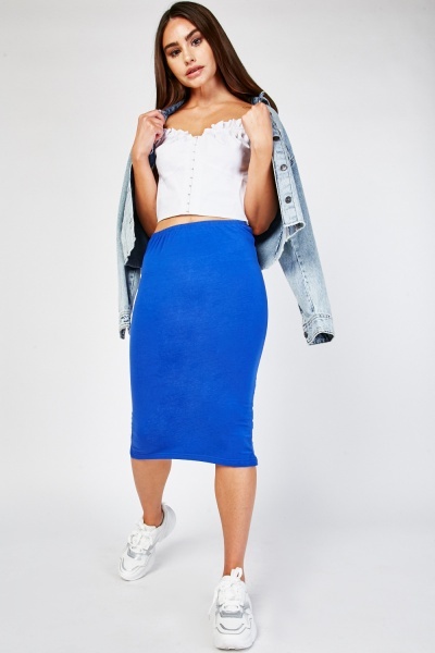 Casual Jersey Tube Skirt
