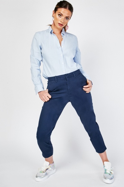 Crop Chino Trousers