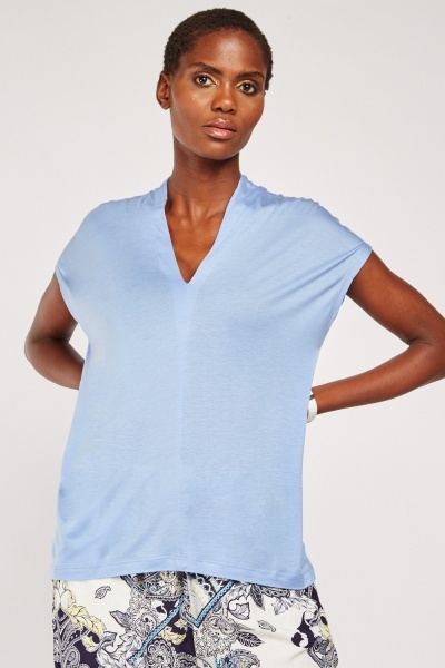 V Neck Short Sleeve Top