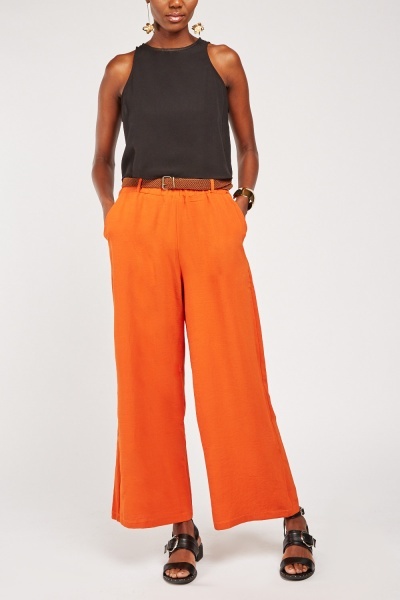 Wide Leg Light Weight Trousers