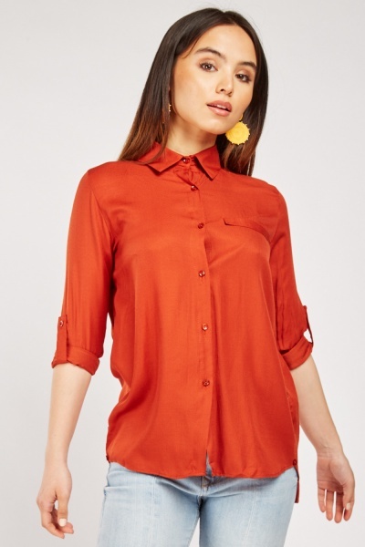 Decorative Pocket Front Shirt