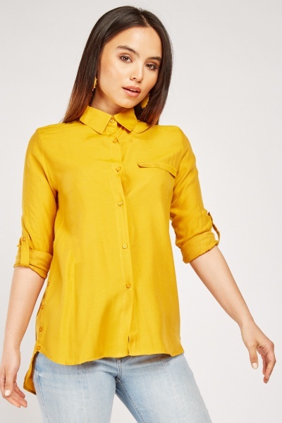 Decorative Pocket Front Shirt