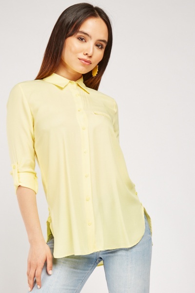 Decorative Pocket Front Shirt