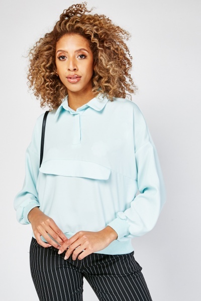 Decorative Flap Front Shirt