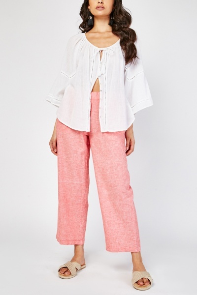 Speckled Wide Leg Culottes