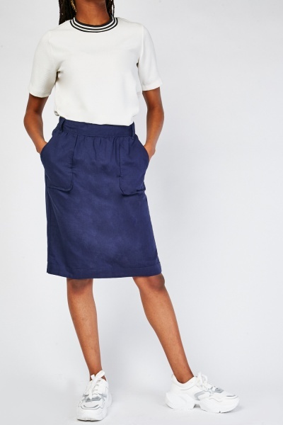 Large Pocket Front Skirt
