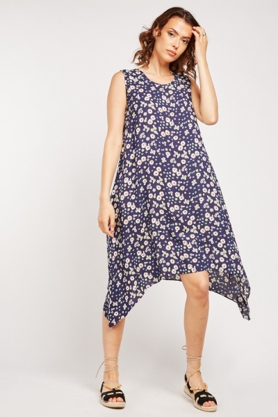 Flower Printed Tent Dress