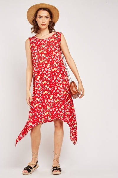 Flower Printed Tent Dress