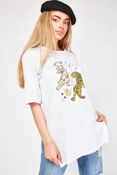 Enchanted Tiger Print T-Shirt