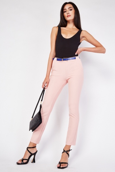 Belted Cigarette Trousers