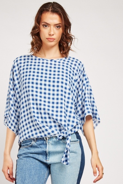 Printed Sheer Chiffon Blouse