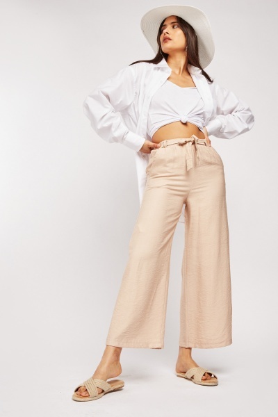 Tie Up Light Weight Culottes