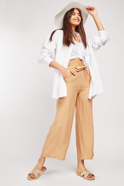 Tie Up Light Weight Culottes