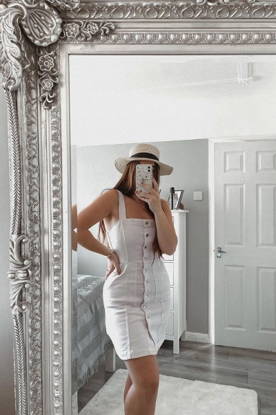 Button Up Front Dungarees