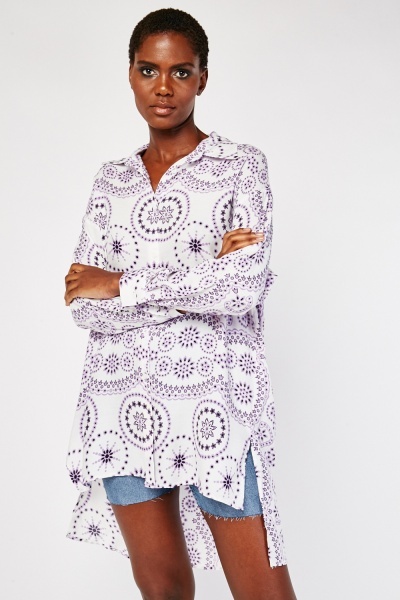 Moroccan Tile Print Shirt