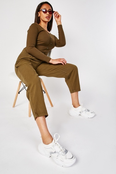Front Pocket High Waist Trousers