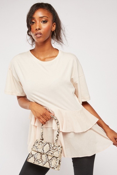 Layered Hem Cotton Top