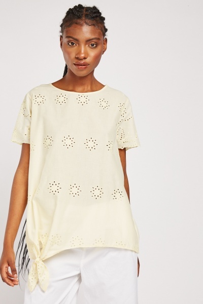 Broderie Anglaise Cotton Top