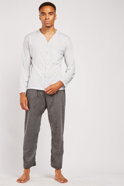 Single Pocket Front Cotton Pyjama Set
