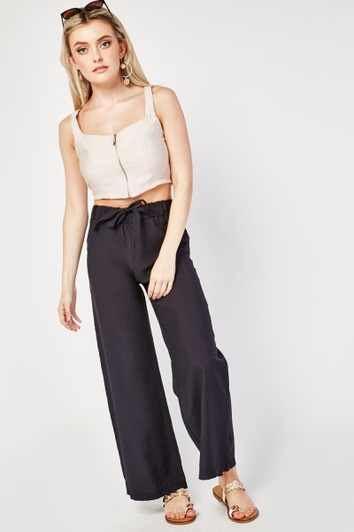 Straight Fit Casual Trousers