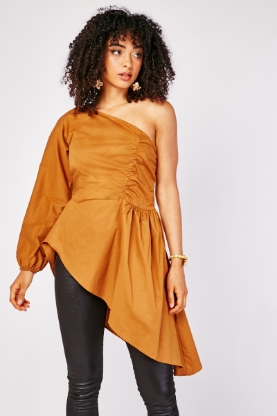 One Shoulder Asymmetric Top