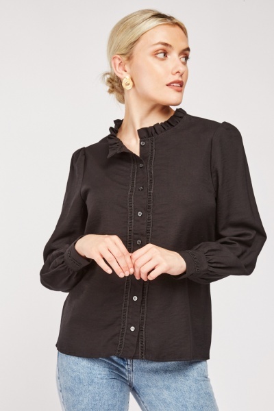 Ruffle Collar Shirt