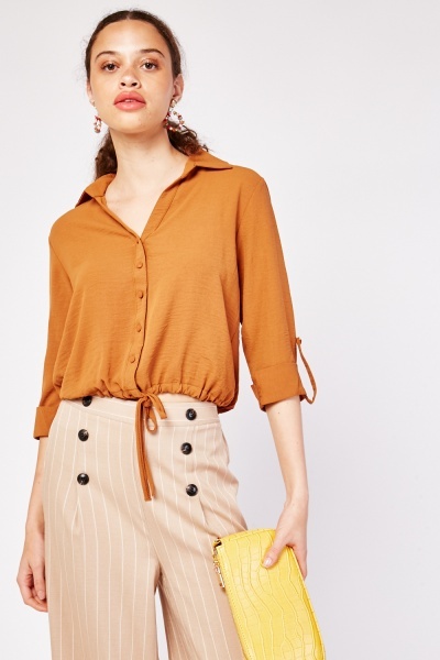 Collar Button Up Blouse