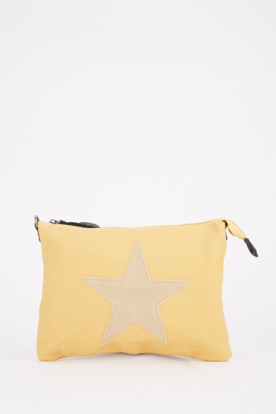Star Patch Wristlet Bag