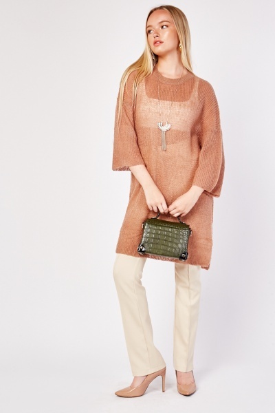 Sheer Loose Knit Jumper