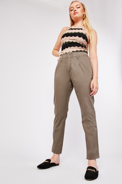 Plain Cigarette Trousers