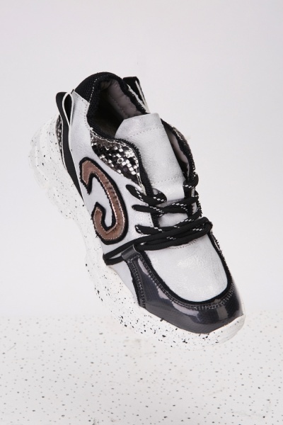 Chunky Applique Contrasted Trainers
