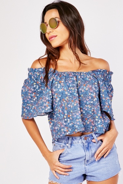 Printed Textured Blouse