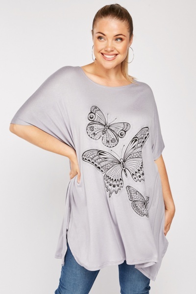 Butterfly Printed Top