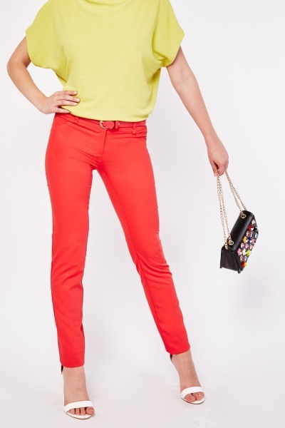 Straight Fit Peg Trousers