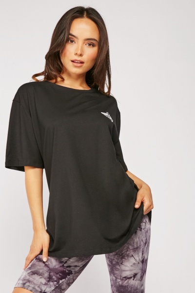 Print Detail Oversized T-Shirt